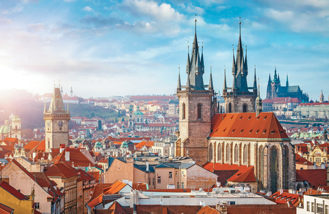 Tyn Church in the Old Town of Prague, Czech Republic. Tyn Church in the Old Town of Prague, Czech Republic.