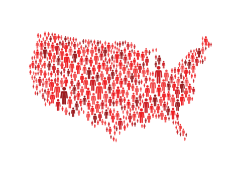 Coronavirus in the US United States map