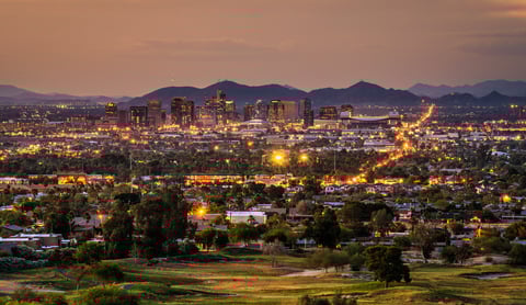 Phoenix Skyline The Best Western Plus Executive Residency Phoenix-Happy Valley is the first of 35 dual-branded hotels in Best Western's development pipeline.