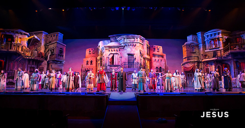 lighting and production design of Sight & Sound's Jesus