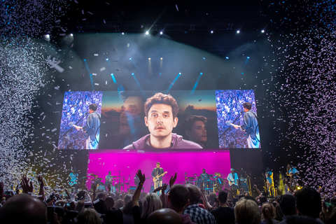John Mayer Tour Stage Design and Screen Visuals