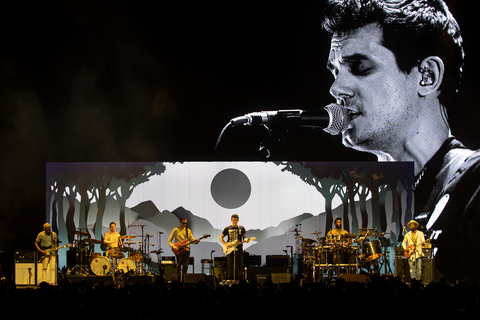 John Mayer Tour Stage Design and Screen Visuals