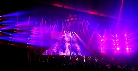 lighting design and stage design for Aerosmith Deuces are Wild Las Vegas Residency
