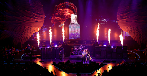 special effects design for Aerosmith Deuces are Wild Las Vegas Residency