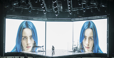lighting design for Billie Eilish When We All Fall Asleep Tour