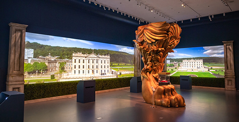scenic design of Treasures of Chatsworth at Sotheby's New York