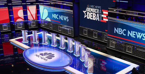 lighting design for first Democractic Debate 2020