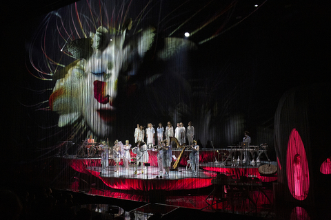 lighting design and video design for Bjork's Cornucopia at The Shed