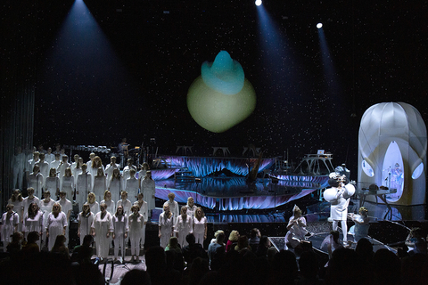 lighting design and video design for Bjork's Cornucopia at The Shed