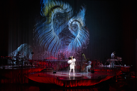 lighting design and video design for Bjork's Cornucopia at The Shed