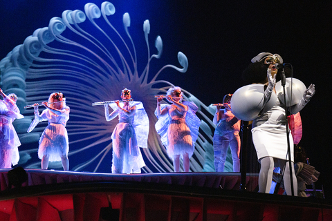 lighting design and video design for Bjork's Cornucopia at The Shed