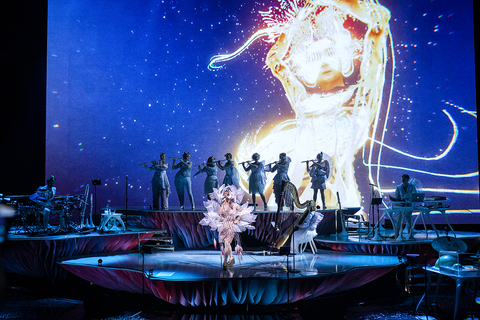 lighting design and video design for Bjork's Cornucopia at The Shed