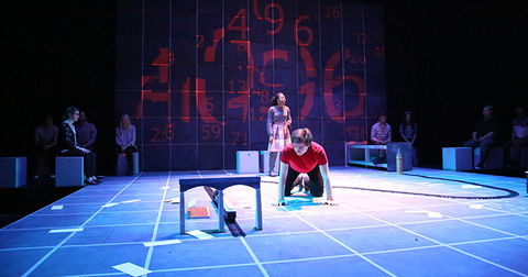 scenic design for The Curious Incident of the Dog in the Night-Time