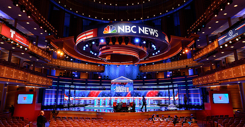 lighting design for first Democractic Debate 2020