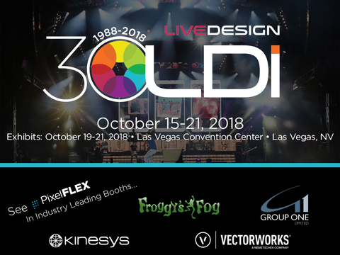 PixelFLEX heads to Vegas in four dynamic tradeshow displays at LDI 2018