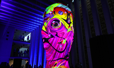 Sviatovid projection mapping sculpture