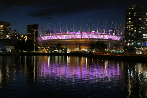 BC Place Stadium Roof Lighting