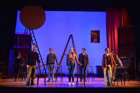 University Of Michigan Briggs designed an open space with a history an oldnbsptheatre Ladders a moon recalling one that Chekhov references and a portrait of Chekhov were part of the scene ldquoWe tried to keep Chekhov in every actrdquo she says A small portrait sits on a shelf next to bottles of liquor in the realistic roomUniversity of Michigan production of SFB