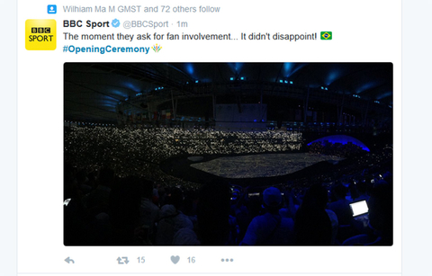 BBC Sport Verified account rlmBBCSport 18m18 minutes ago The moment they ask for fan involvement It didn39t disappointnbsp OpeningCeremony