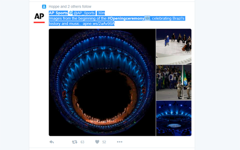 AP Sports Verified account rlmAPSports 31m31 minutes ago Images from the beginning of the Openingceremony celebrating Brazi39s history and music httpapnews2aAv98A