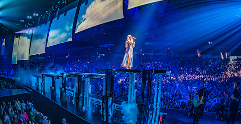 special effects for Carrie Underwood Cry Pretty 360 tour