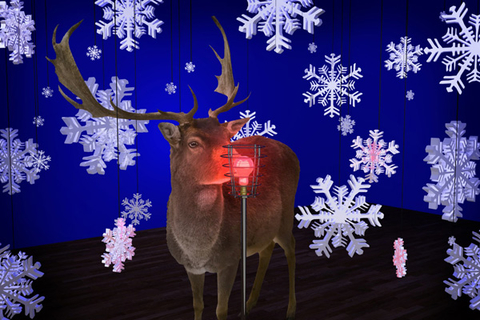 Behind the Scenes charity card design by scenic designer Alexander Dodge