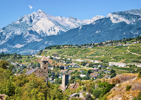 Sion Canton Velais Switzerland // Photo by RomanBabakin/iStock/Getty Images Plus/Getty Images Sion Canton Velais Switzerland