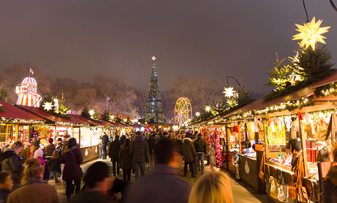 Hyde Park Winter Wonderland, London // Photo by gianliguori/iStock/Getty Images Plus/Getty Images Hyde Park Winter Wonderland, London