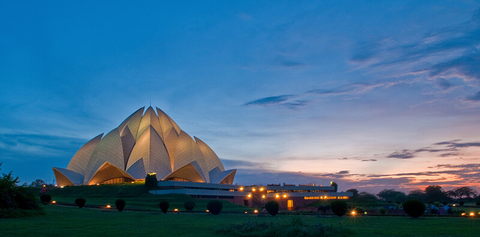 Lotus Temple New Delhi, India pushkarrajsharma/iStock/Getty Images Plus/Getty Images Lotus Temple New Delhi, India