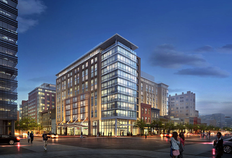 A rendering of Columbia Place in Washington, D.C. A rendering of Columbia Place in Washington, D.C.