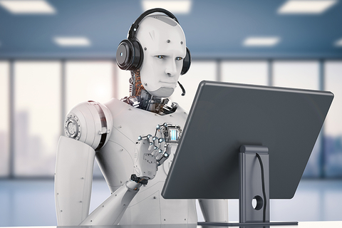 robot on computer // Photo by PhonlamaiPhoto/iStock/Getty Images Plus/Getty Images robot on computer
