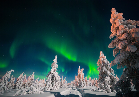 Lapland Northern Lights // Photo by Oksana_Gracheva/iStock/Getty Images Plus/Getty Images Lapland Northern Lights