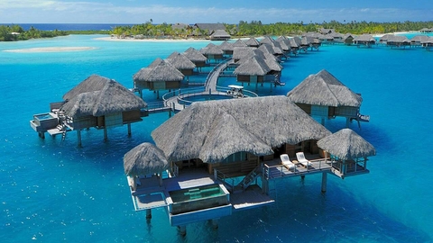 Four Seasons Bora Bora, French Polynesia exterior JLL arranges its second hotel transaction of the year between Thierry Barbion, Lancaster Group and Gaw Capital.