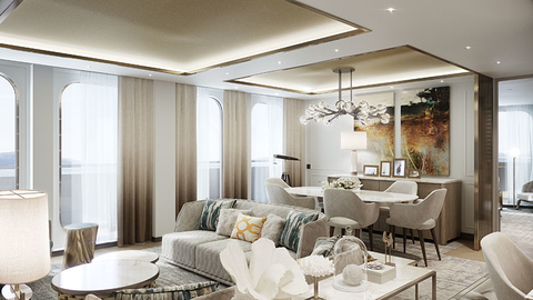 Crystal Endeavor Penthouse Suite Living Room Editorial Crystal Endeavor Penthouse Suite Living Room
