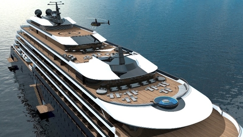 The Ritz-Carlton Yacht Collection Rendering New All-Suite, All-Balcony, 298-Passenger Yacht Editorial Use Only Photo by Ritz-Carlton Yacht Collection The Ritz-Carlton Yacht Collection Rendering New All-Suite, All-Balcony, 298-Passenger Yacht Editorial Use Only Photo by Ritz-Carlton Yacht Collectio