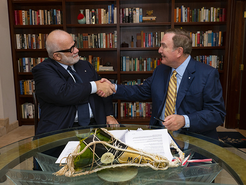 Manfredi Lefebvre and Richard Fain sign investment in Silversea Cruises Manfredi Lefebvre and Richard Fain sign investment in Silversea Cruises