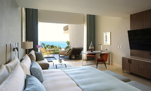 Grand Velas Los Cabos Wellness Suite bedroom // Photo by Velas Resorts Grand Velas Los Cabos Wellness Suite