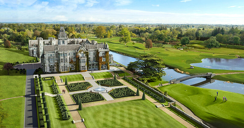 Adare Manor Garden Aerial - editorial only Adare Manor Garden Aerial