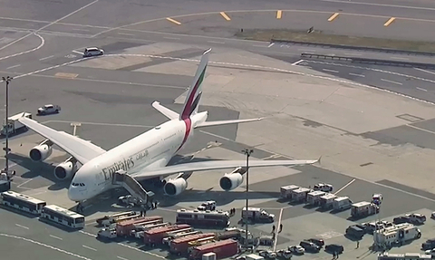 Emirates Plane JFK Sick passengers Emirates Plane JFK Sick passengers