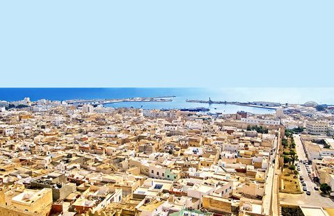 Tunis, Tunisia // Photo by Gelia/iStock/Getty Images Plus/Getty Images A view of Tunis and the Mediterranean from the medieval fortress