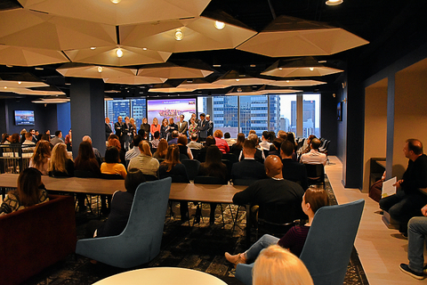 Travel Leaders Group New Office Opening Editorial Travel Leaders Group CEO Ninan Chacko conducts the first employee Town Hall meeting at the company’s new headquarters at 1633 Broadway in Manhattan. The 106,000-square-foot office space is home to the company’s corporate headquarters, as well as its Protr
