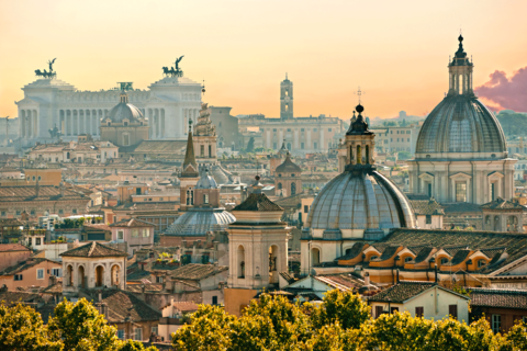 Rome View of Rome from Castel Sant'Angelo, Italy