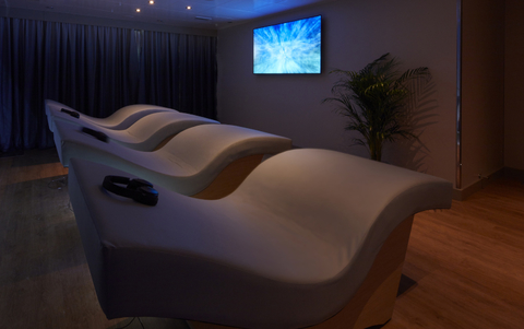 Meditation Room Mareel, Queen Elizabeth Image of meditation chairs in the new spa concept