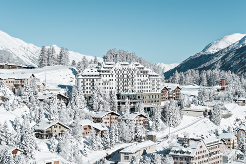 Carlton Hotel St. Moritz Exterior view of the hotel saturated with snow