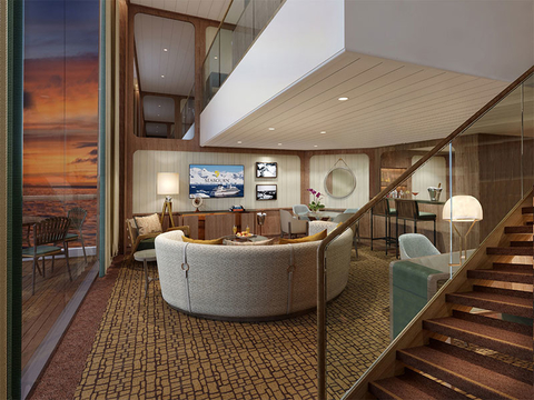Seabourn Venture Wintergarden Suite Editorial Seabourn Venture Wintergarden Suite