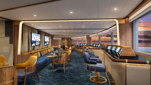 Seabourn Venture Bow Lounge Editorial Seabourn Venture Bow Lounge