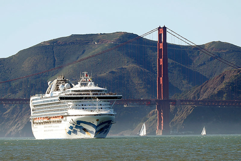 Grand Princess Newscred Editorial Travel Group Only In this Feb. 11, 2020 photo, the Grand Princess cruise ship passes the Golden Gate Bridge as it arrives from Hawaii in San Francisco.