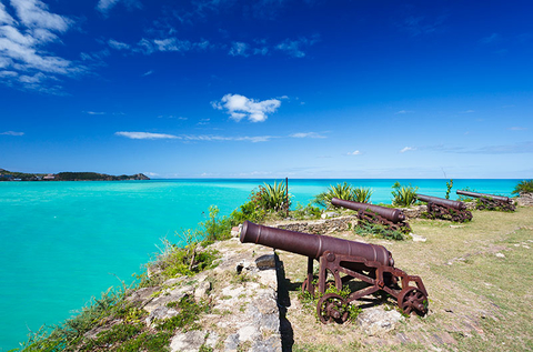 Fort James Antigua Getty Images Editorial Old cannons at Fort James in Antigua