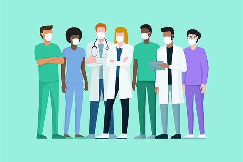 Healthcare workers - doctor - nurse Healthcare workers - doctor - nurse