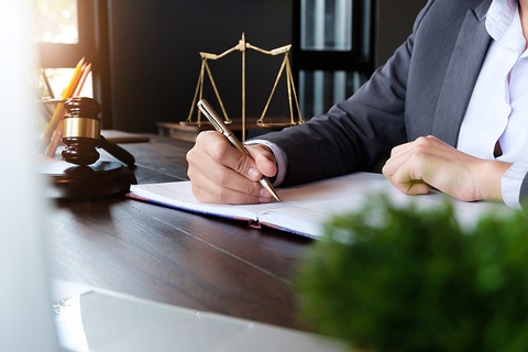 female lawyer with documents / judge female lawyer with documents / judge